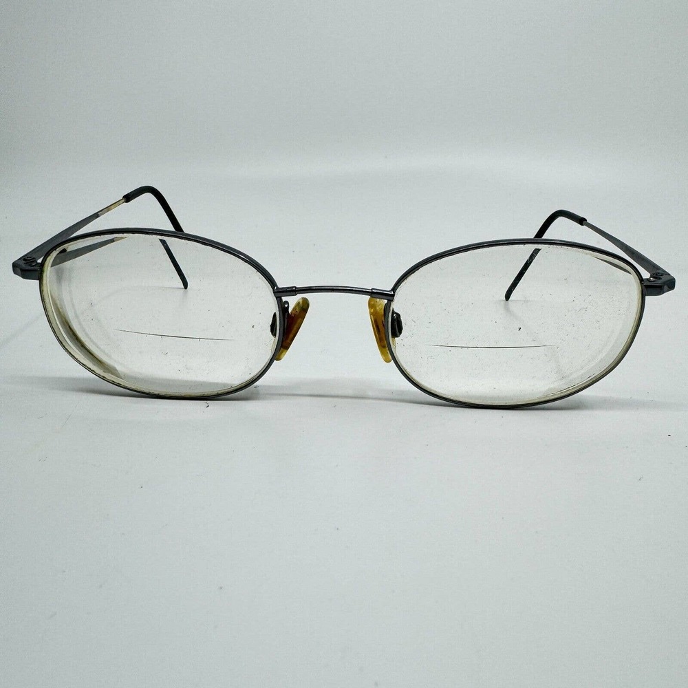 Flexon By Marchon Glasses‎ Dark Grey 50-20-140 Used Dark Silver H9997